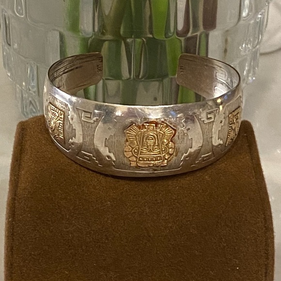 AZTEX Jewelry - 🤍💛STERLING SILVER AND 18K GOLD CUFF BRACELET!